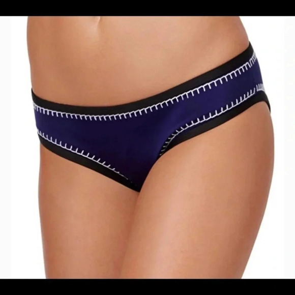 Bar lll Whip It Good Stitched Bikini Bottom Midnight Size M NWT - Picture 1 of 8